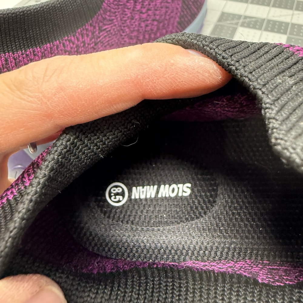 NWOT Slow Man Women's Walking Mesh SlipOn Air Cushion Sock Shoes Sz 8.5 (OEFNMY) - Picture 6 of 6